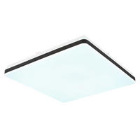 LED-DECKENLEUCHTE    48,5/48,5/6,6 cm  - Weiss/Schwarz, Konventionell, Kunststoff/Metall (48,5/48,5/6,6cm) - Globo