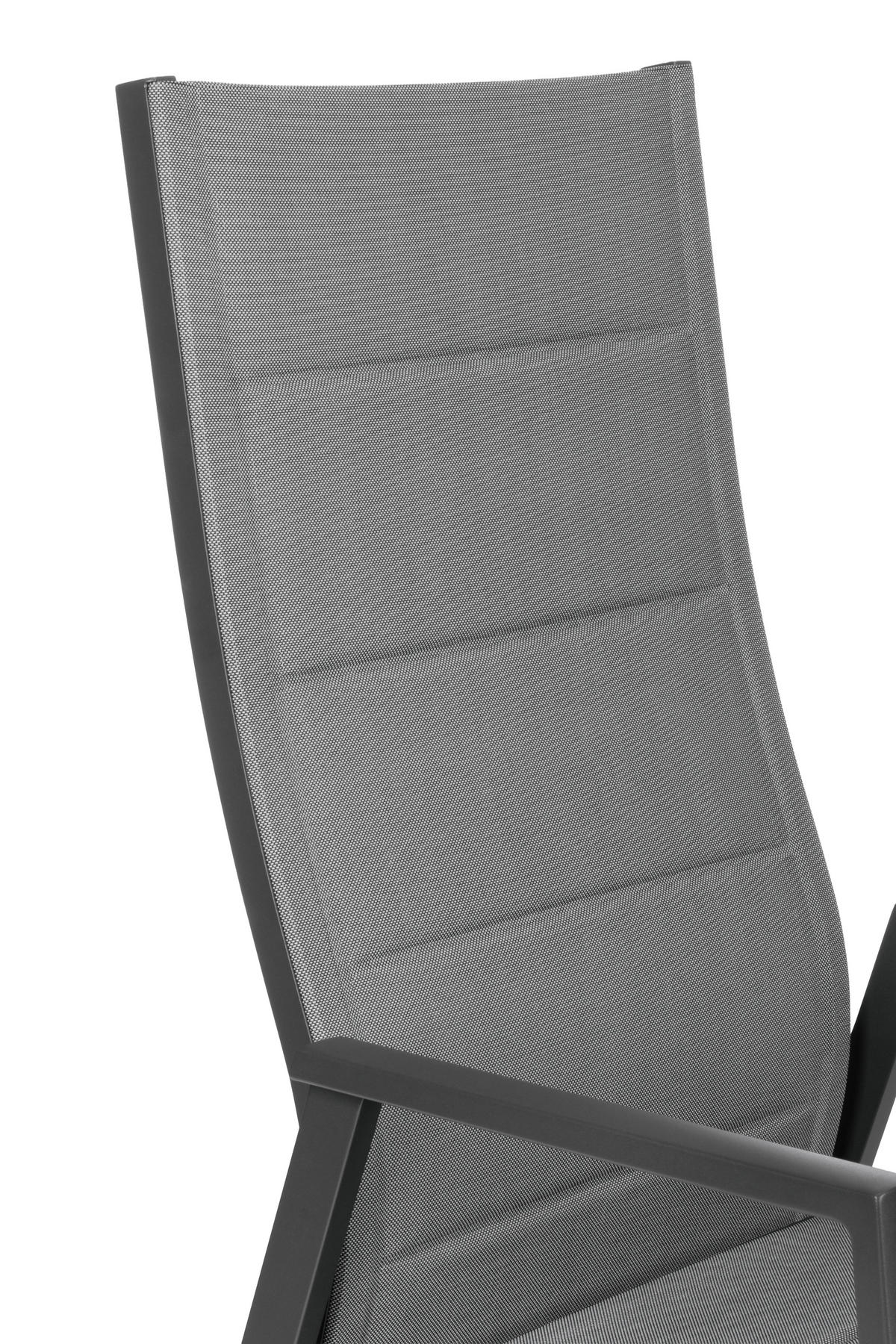 GARTENSESSEL Metall, Textil Anthrazit, Dunkelgrau  - Dunkelgrau/Anthrazit, Konventionell, Textil/Metall (56/110/65cm) - Amatio