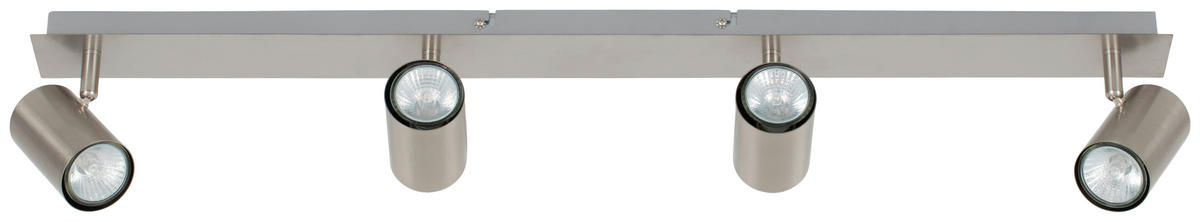 DECKENLEUCHTE    85/15/10,5 cm  - Nickelfarben, Trend, Metall (85/15/10,5cm) - Novel