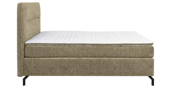 BOXSPRINGBETT 140/200 cm  in Cappuccino  - Schwarz/Cappuccino, Design, Textil/Metall (140/200cm) - Esposa