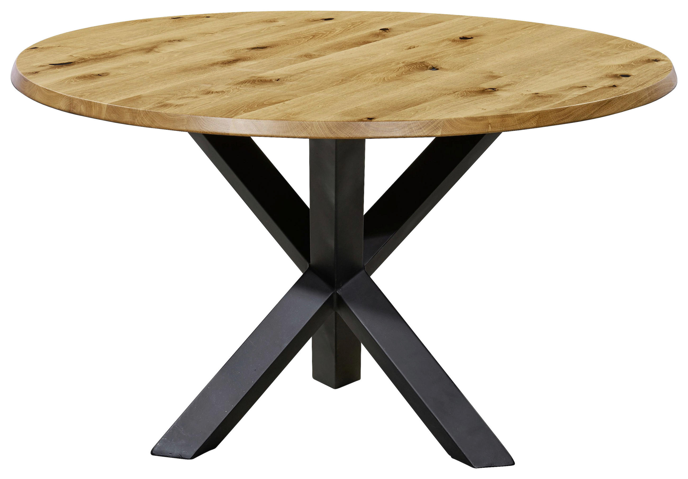 ESSTISCH in Holz 130/130/76 cm  - Wildeiche/Eichefarben, Design, Holz/Metall (130/130/76cm) - Musterring