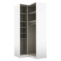 SAROK RUHÁSSZEKRÉNY - világosszürke/alumíniumszínű, Modern, faalapú anyag (100/229/102cm) - Rauch Möbel
