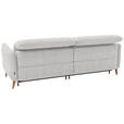 2-SITZER-SOFA in Webstoff Ecru  - Ecru/Eiche Bianco, Design, Holz/Textil (234-262/85-106/98-112cm) - Dieter Knoll