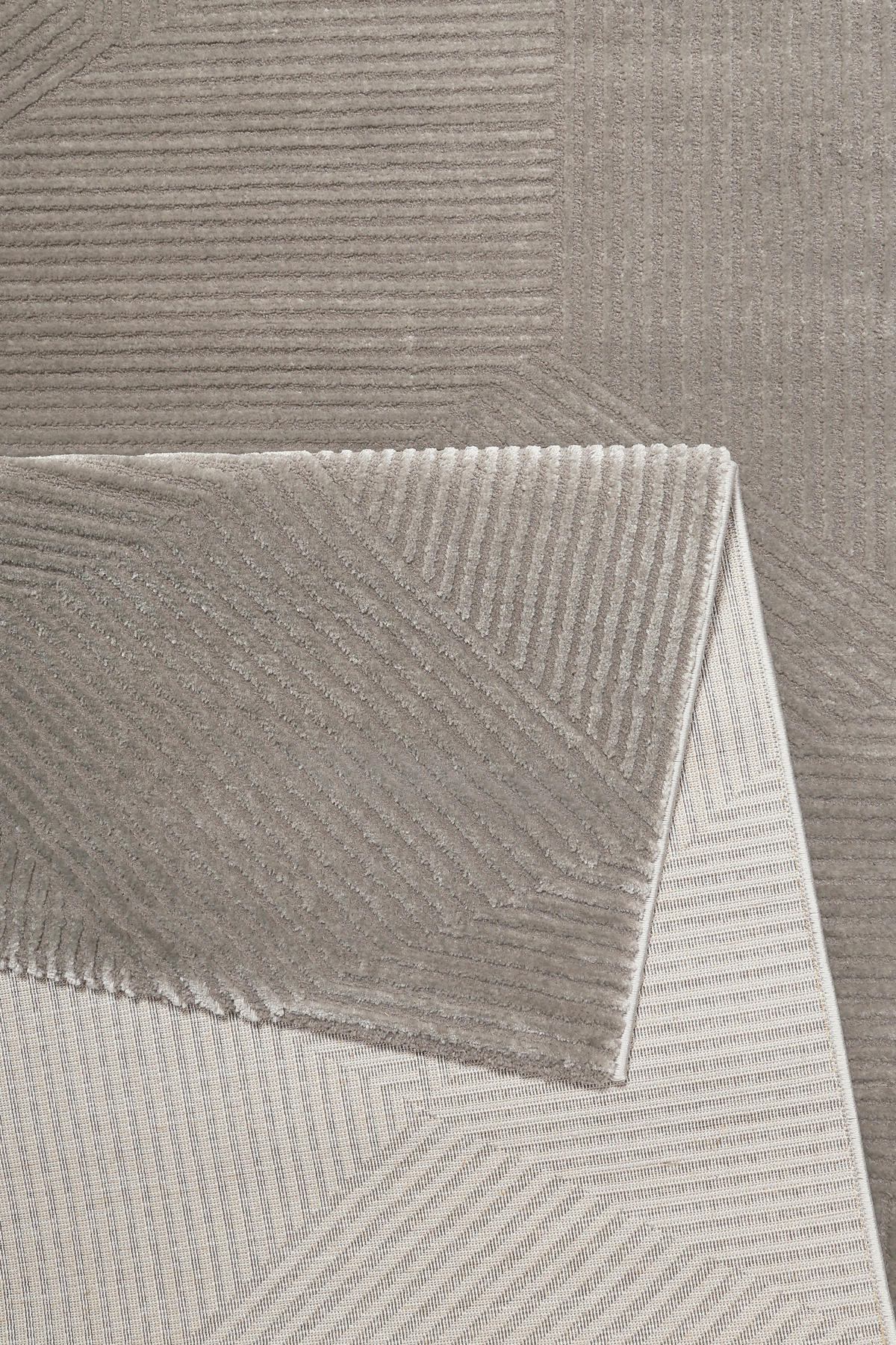 WEBTEPPICH 80/150 cm Velvet Groove Taupe  - Taupe, KONVENTIONELL, Textil (80/150cm) - Esprit