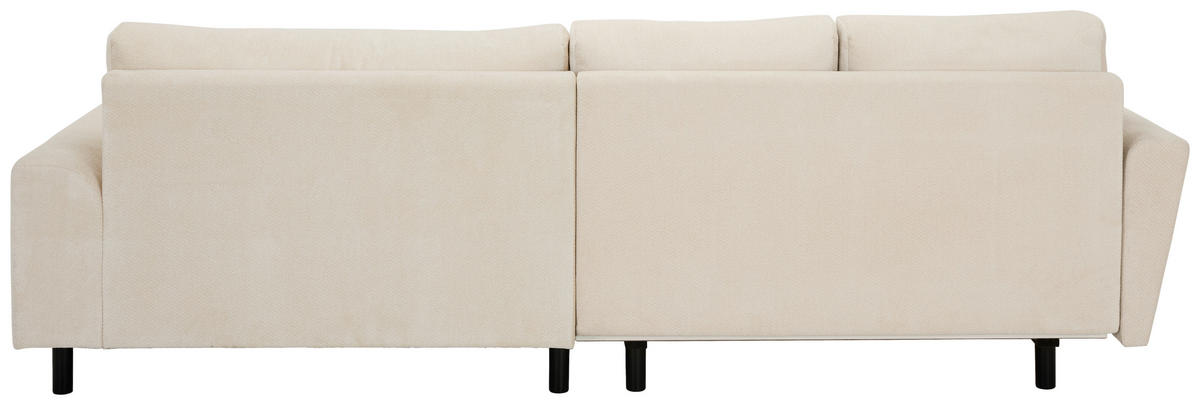 ECKSOFA Creme Webstoff  - Buchefarben/Creme, KONVENTIONELL, Holz/Textil (294/169cm) - Carryhome