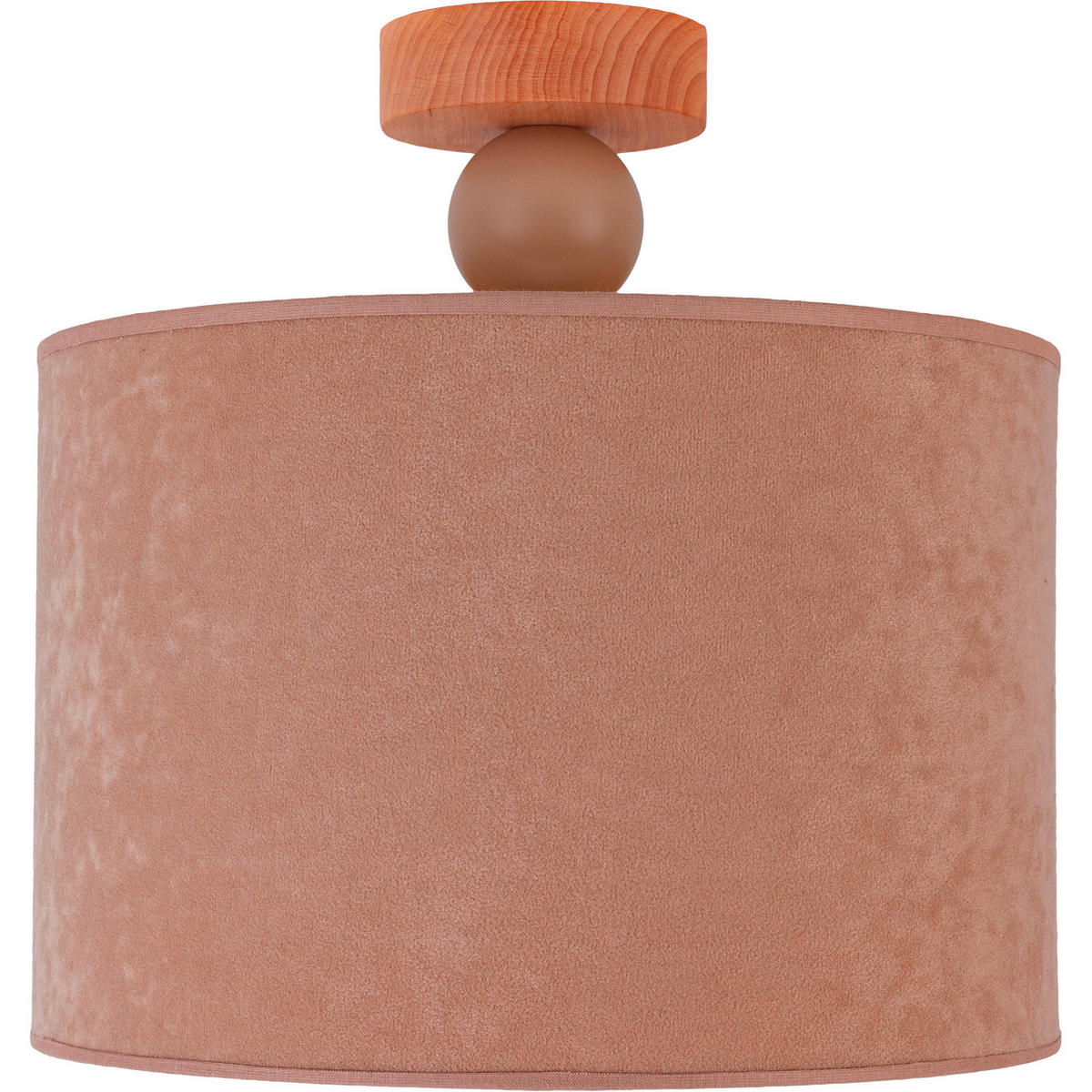 DECKENLEUCHTE Bolla 30/30 cm   - Beige, Basics, Holz (30/30cm)