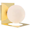 WANDLEUCHTE - Messingfarben/Opal, Basics (13.5/13.5/16.2cm) - Markslöjd