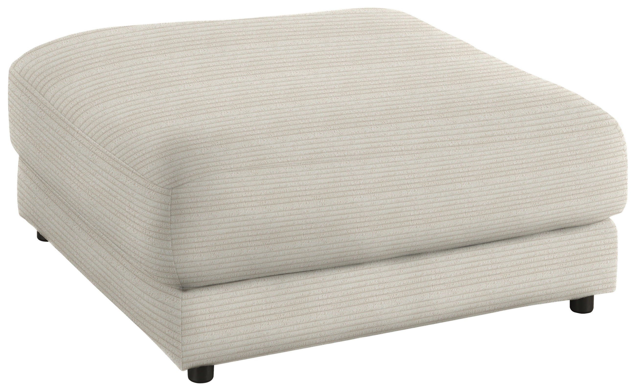 HOCKER in Textil Naturfarben  - Schwarz/Naturfarben, Design, Kunststoff/Textil (100/86/100cm) - Lomoco