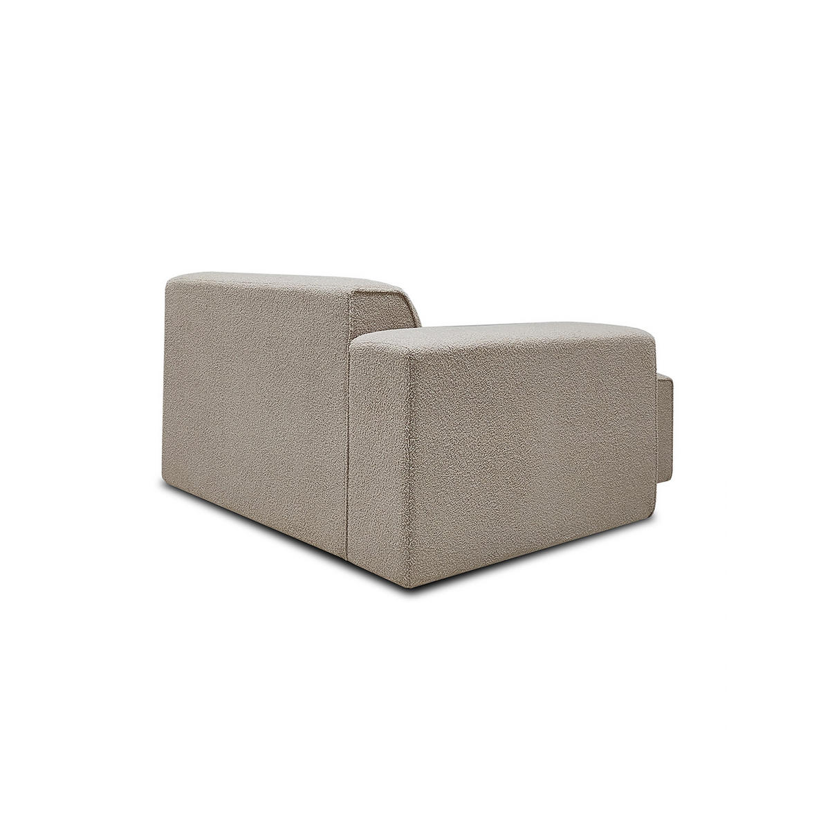 SOFFMODUL i teddy tyg beige  - beige/svart, Klassisk, metall/trä (123/70/141cm) - Niels Andersson