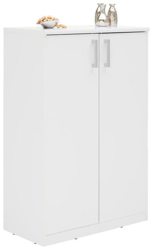 KOMÓD 72/110/36 cm  - ezüst/fekete, Konventionell, műanyag/faalapú anyag (72/110/36cm) - Xora