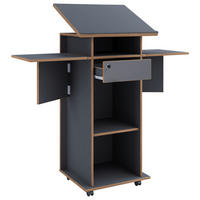 STEHPULT   - Honigeiche/Anthrazit, Design, Holzwerkstoff (123/128/44cm) - MID.YOU