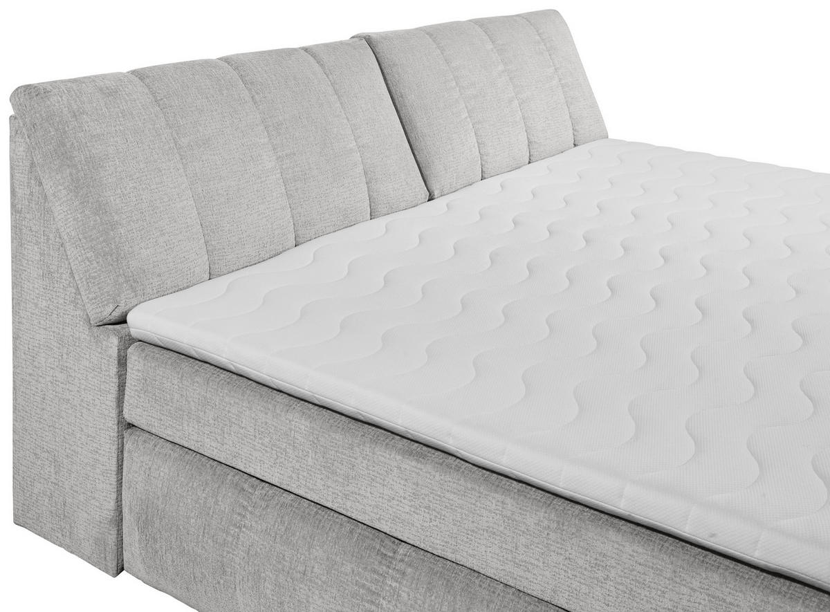 KONTINENTALSÄNG 240/200 cm  i silver  - silver, Modern, trämaterial/textil (240/200cm) - MID.YOU