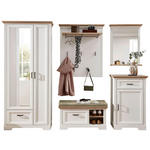 GARDEROBE 5-teilig  in 281/204/41 cm  - Eiche Artisan/Pinienfarben, ROMANTIK / LANDHAUS, Holzwerkstoff (281/204/41cm) - Landscape