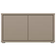 GARDEROBENBANK - Taupe/Grau, MODERN, Kunststoff (74,5/41,5/34,9cm) - Carryhome