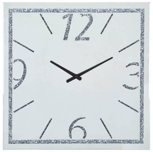 WANDUHR  Silberfarben  - Silberfarben, Trend, Glas/Holzwerkstoff (60/60/3,8cm) - Xora