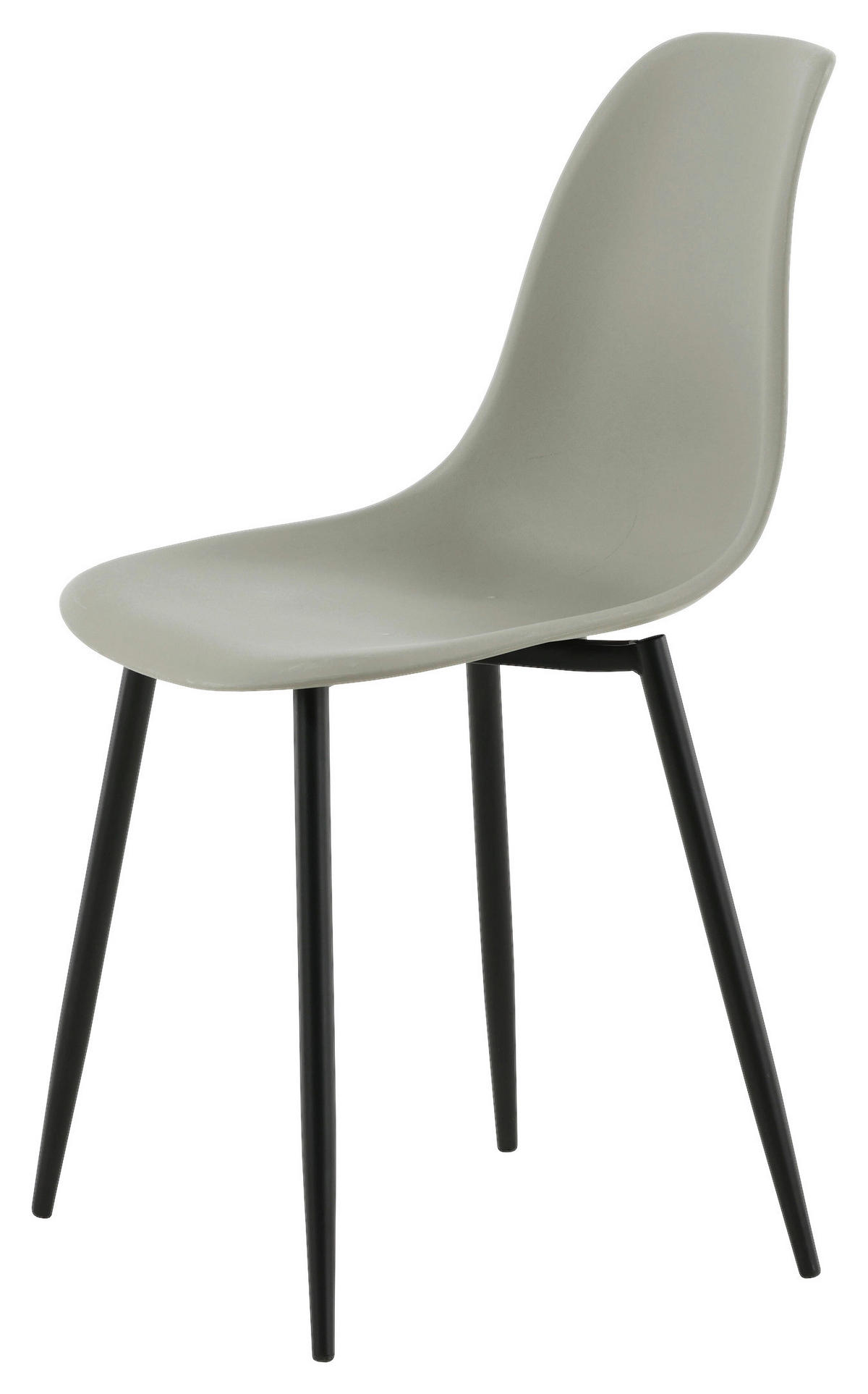 STOLSET 2 styck stål matt  - svart/grå, Design, metall/plast (45,5/81/58cm) - Livetastic