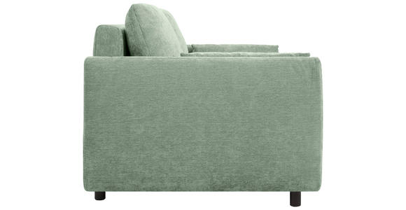 SCHLAFSOFA Chenille Mintgrün  - Schwarz/Mintgrün, KONVENTIONELL, Kunststoff/Textil (161/90/108cm) - Carryhome