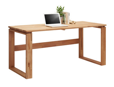 Massivholz Schreibtisch Kiefernholz Massiv Natur Lackiert Kiefer