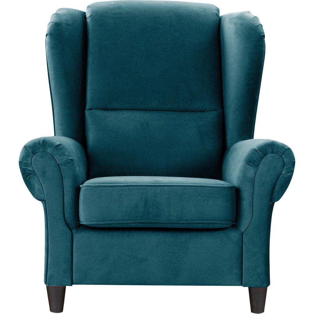 Thumbnail - Mid.you Ohrensessel, Petrol, Textil, 94x112x92 cm, Made in EU, Wohnzimmer, Sessel, Ohrensessel