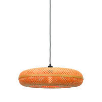 HÄNGELEUCHTE 60/60/17 cm  - Naturfarben, Trend, Holz (60/60/17cm) - Good & Mojo