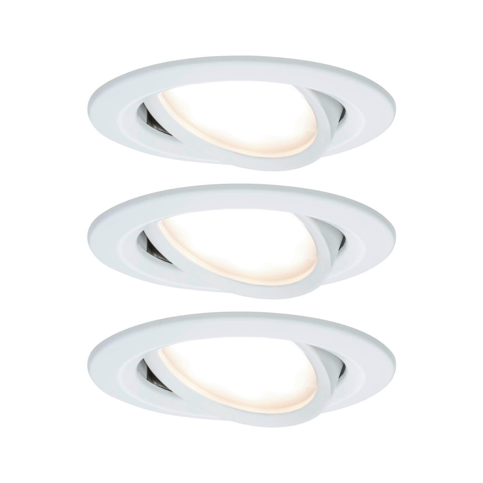 LED-DECKENLEUCHTE 8,4 cm  - Alufarben/Weiß, Basics, Metall (8,4cm) - Paulmann