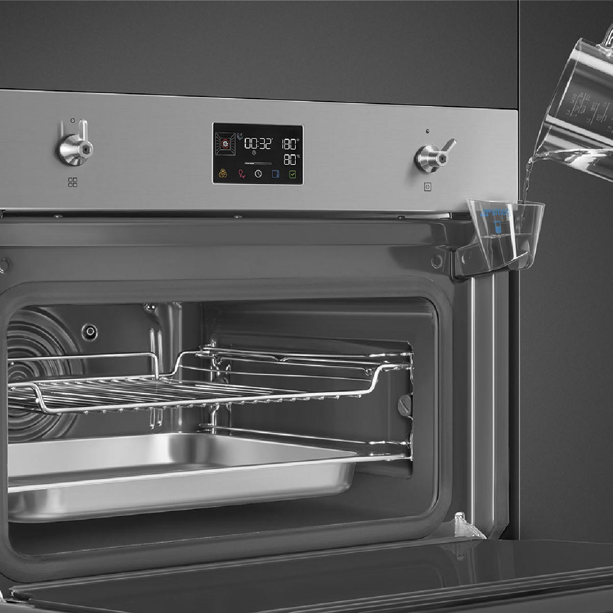 KOMPAKTBACKOFEN SO4302S3X  - Edelstahlfarben, Basics, Metall (59,7/45,4/54,8cm) - SMEG