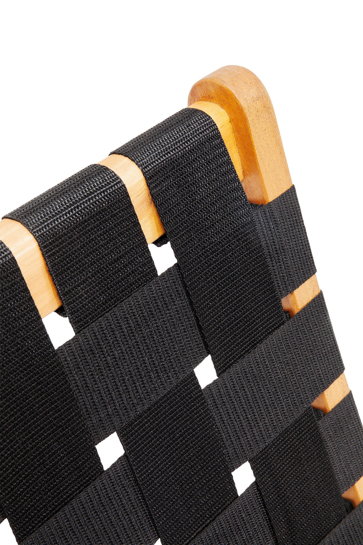KLAPPSTUHL Textilgeflecht Akazie massiv Schwarz, Akaziefarben  - Schwarz/Akaziefarben, Trend, Holz/Textil (78/72,5/60cm) - Kare-Design