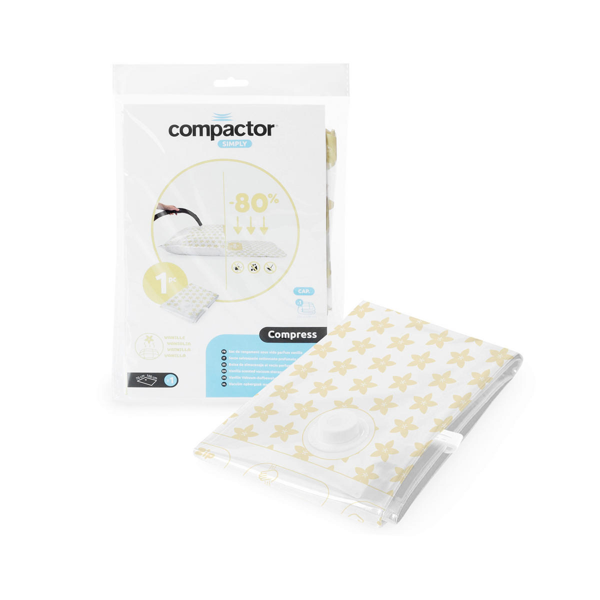 TAŠKA NA USCHOVÁNÍ - světle žlutá, Lifestyle, plast (70/100cm)