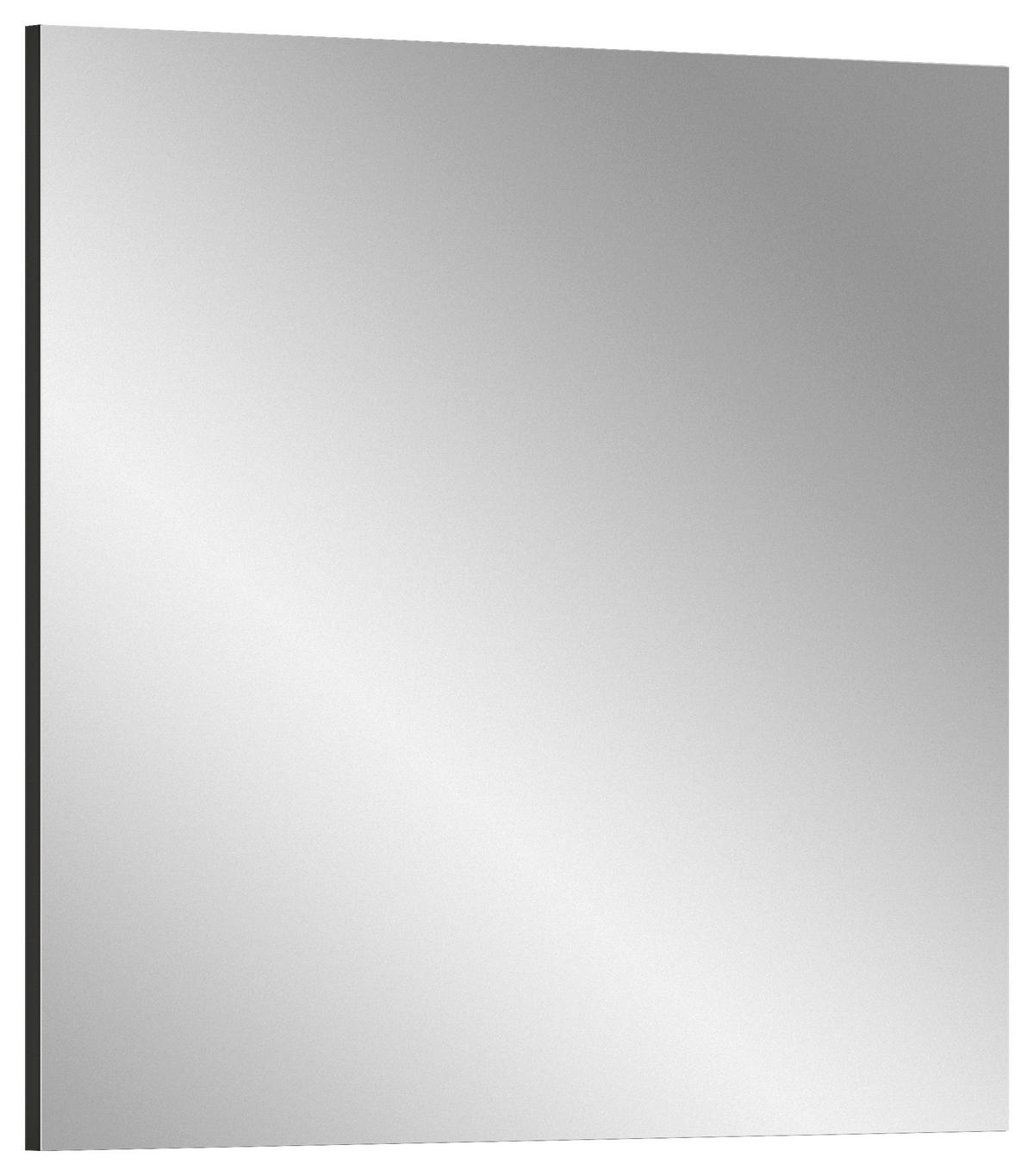 STENSKO OGLEDALO, 80/73/2 cm steklo, leseni material  - Konvencionalno, steklo/leseni material (80/73/2cm) - MID.YOU