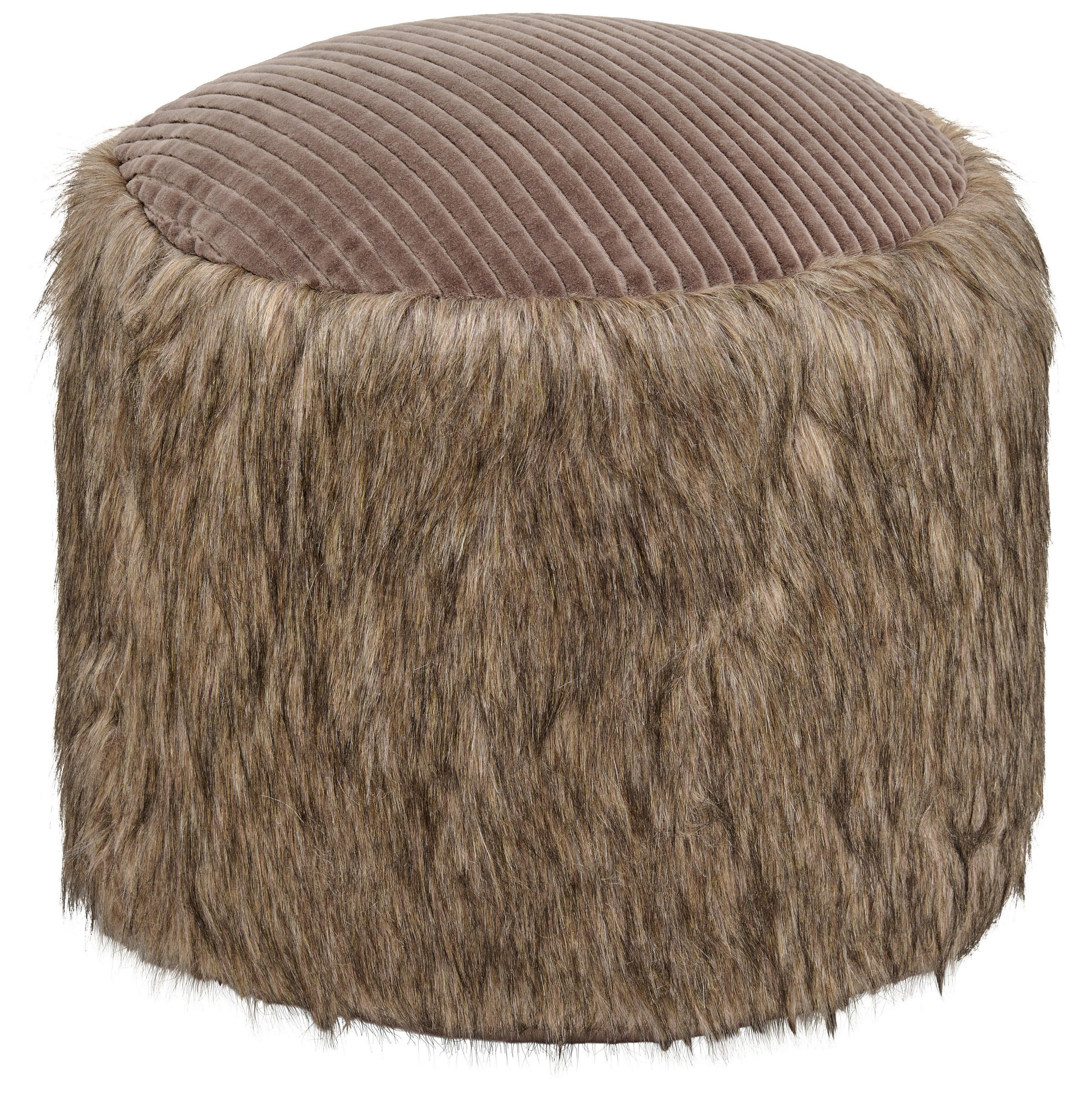 HOCKER in Textil Braun  - Braun, Trend, Textil (45/38/45cm) - Novel