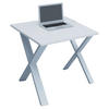 SKRIVBORD 80/80/76 cm  i vit  - vit, Modern, metall/trämaterial (80/80/76cm) - MID.YOU