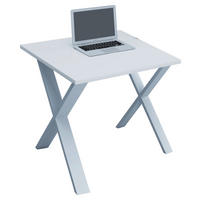 SKRIVBORD 80/80/76 cm  i vit  - vit, Modern, metall/trämaterial (80/80/76cm) - MID.YOU