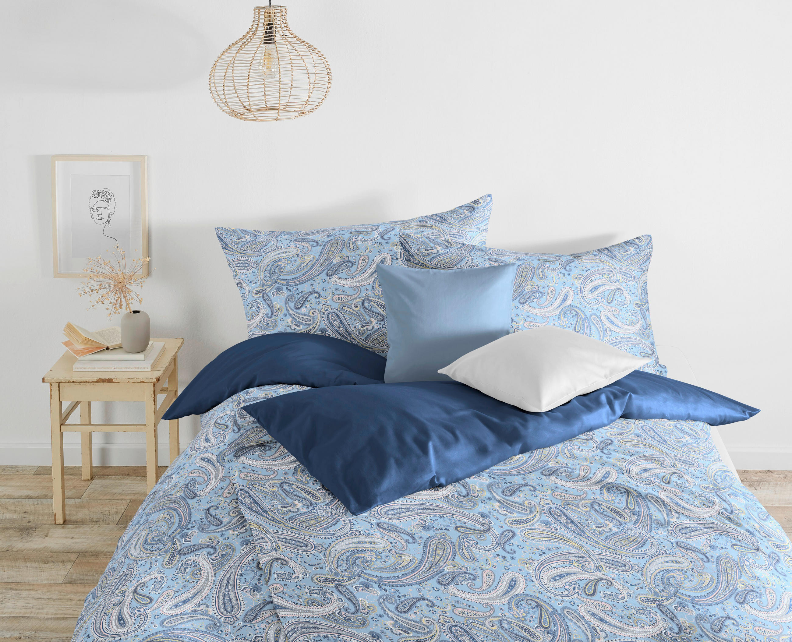 BETTWÄSCHE Frühjahr/Sommer 2024 Makosatin 140/200 cm  - Hellrosa/Creme, KONVENTIONELL, Textil (140/200cm) - Fleuresse