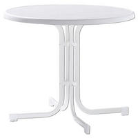 GARTENTISCH 86/86/72 cm Holzwerkstoff rund  - Weiß, MODERN, Holzwerkstoff/Metall (86/86/72cm) - Sieger