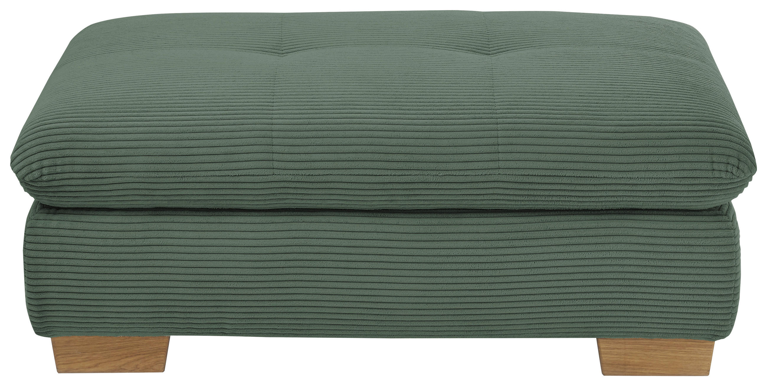 Thumbnail - SetOne by Musterring Hocker, Olivgrün, Textil, Eiche, massiv, rechteckig, 106x43x74 cm, Fußauswahl, Lederauswahl, Stoffa...