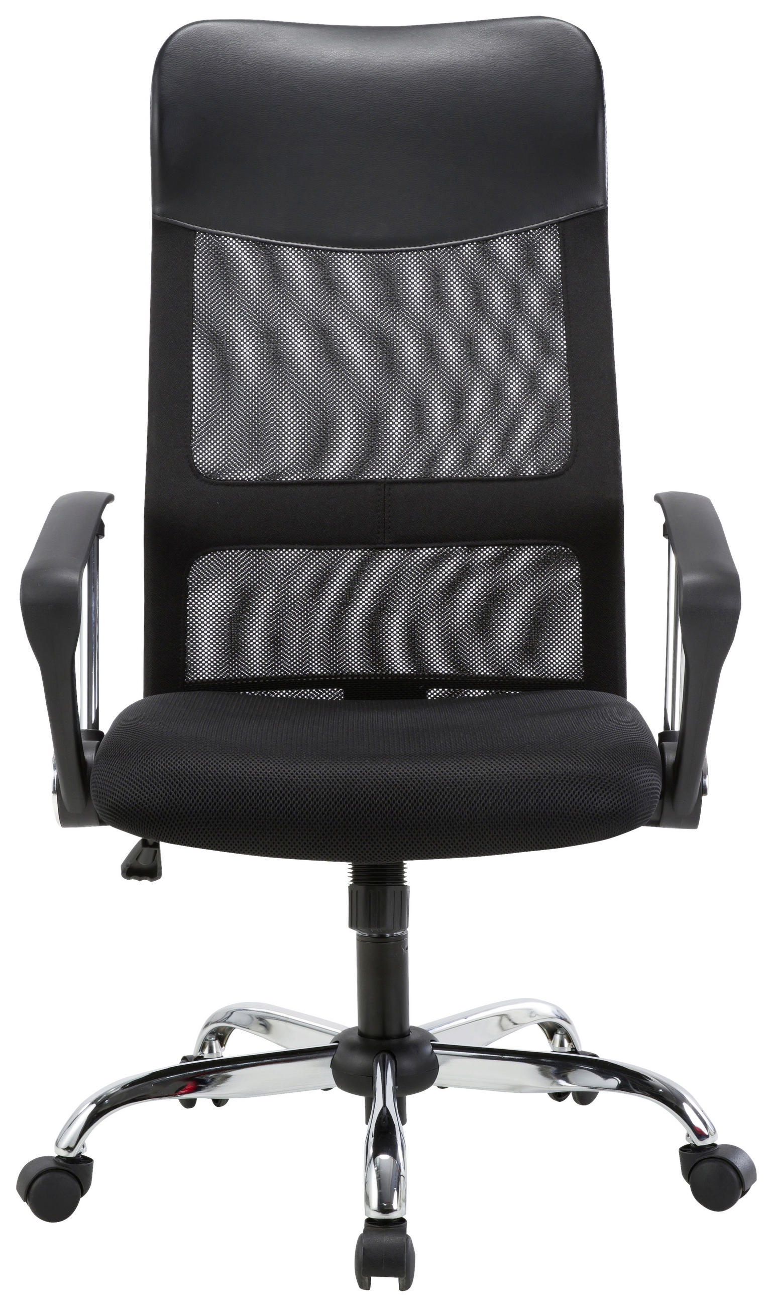 DREHSTUHL in Webstoff Schwarz - Schwarz/Alufarben, KONVENTIONELL, Kunststoff/Textil (67/106-113/57cm) - Boxxx