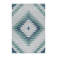 FLACHWEBETEPPICH 140/200 cm Bahama Blau  - Blau, Design, Textil (140/200cm) - Novel