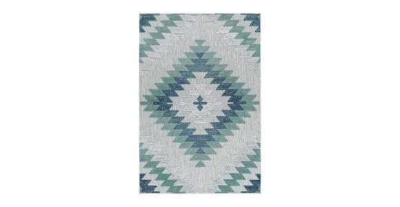 FLACHWEBETEPPICH 140/200 cm Bahama Blau  - Blau, Design, Textil (140/200cm) - Novel