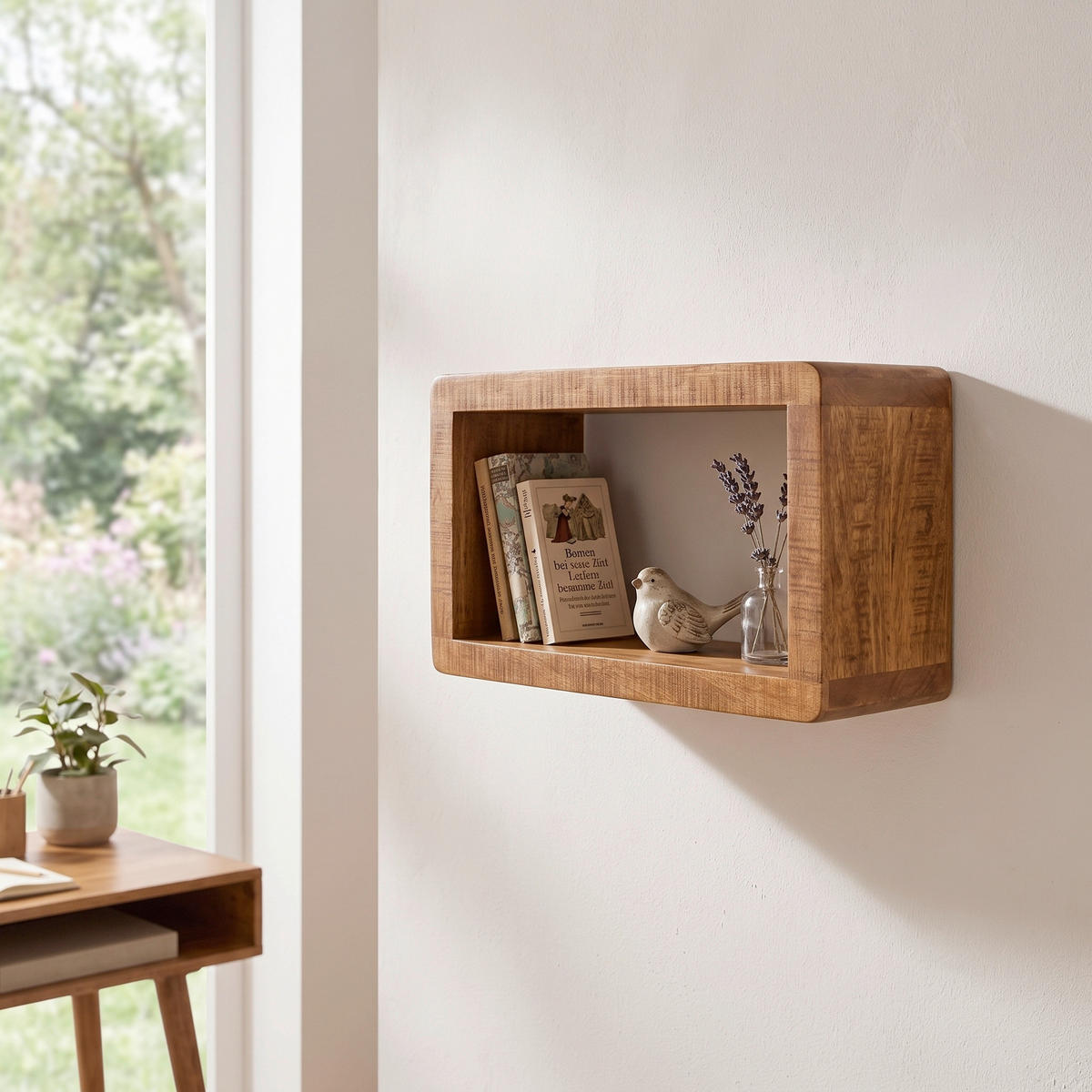 WANDREGAL  - Naturfarben, Design, Holz (34/20/15cm) - MID.YOU