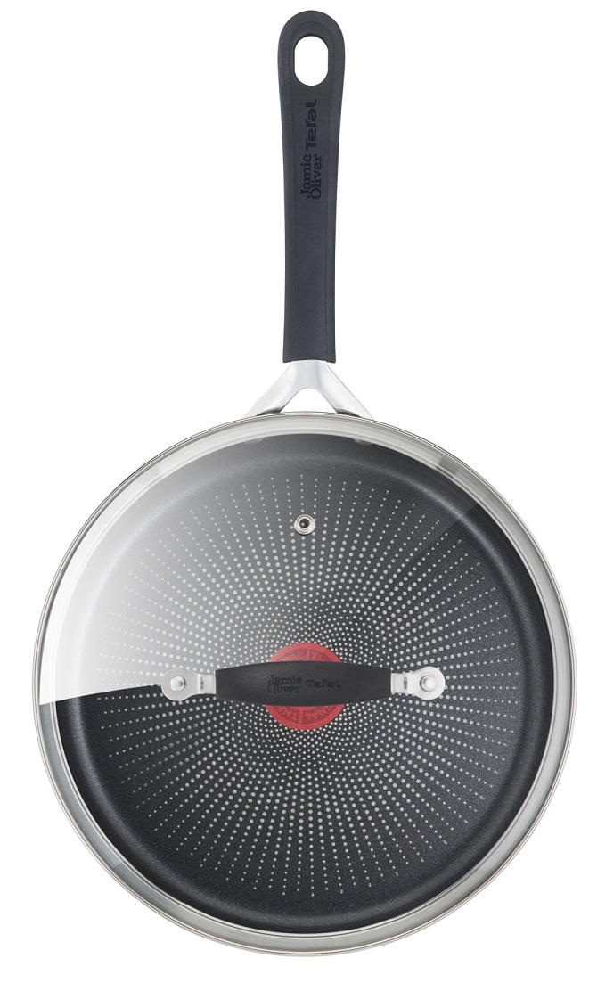 STEKPANNA 25 cm - stålfärgad/transparent, Design, metall/glas (25cm) - Tefal