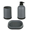 SET KUPAONSKOG PRIBORA  siva  X3  - siva, Basics, plastika (12,8/16/7,5cm) - Homeware