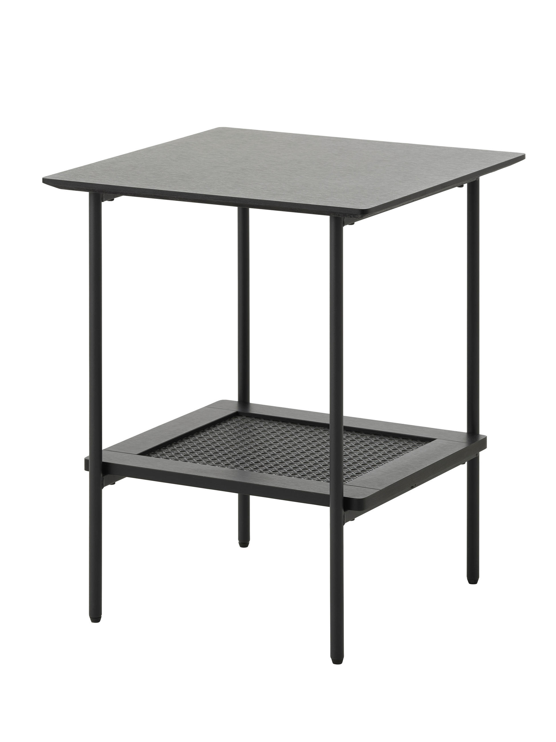 BEISTELLTISCH 45/45/55 cm Schwarz  - Schwarz, Basics, Holzwerkstoff/Metall (45/45/55cm) - Boxxx