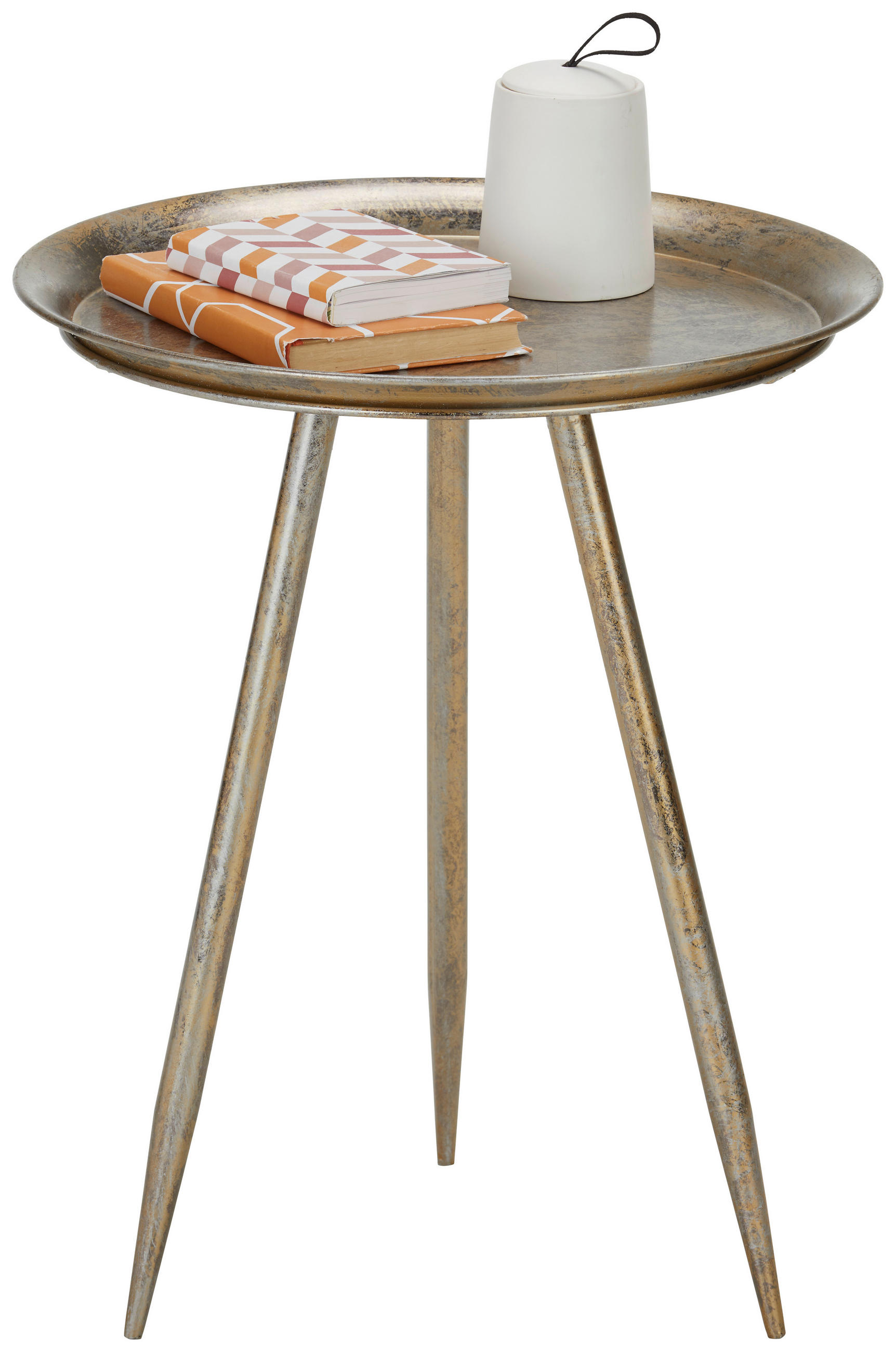 KISASZTAL fém  44/54 cm  - bronz, Modern, fém (44/54cm) - Modern Living