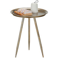 KISASZTAL fém  44/54 cm  - bronz, Modern, fém (44/54cm) - Modern Living