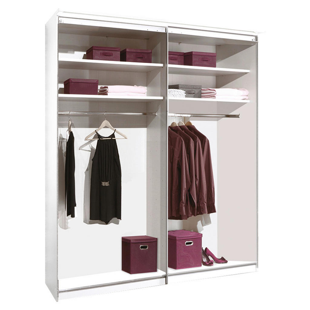 Thumbnail - Moderano Schwebetürenschrank System One, Hellgrau, Metall, 4 Fächer, 188x222x68 cm, Lga, Goldenes M, BQ - Bündnis für Qu...