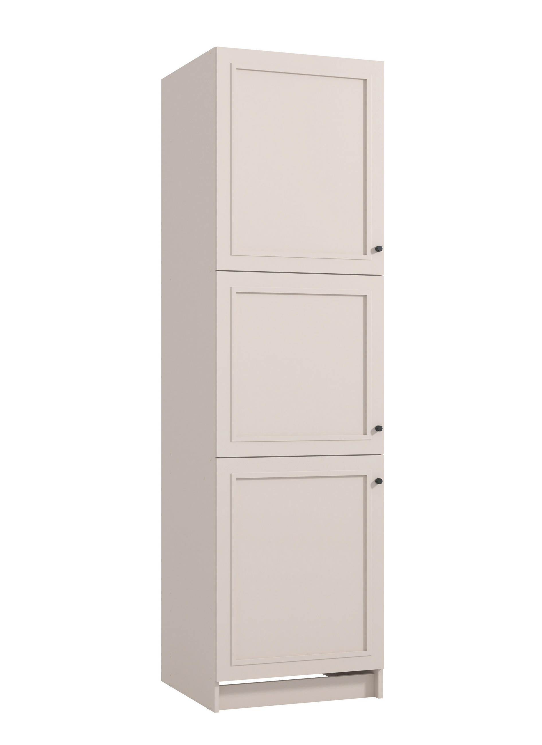EDÉNYTÁROLÓ SZEKRÉNY - ezüsttölgy, Basics, faalapú anyag (60/217/58cm) - Carryhome