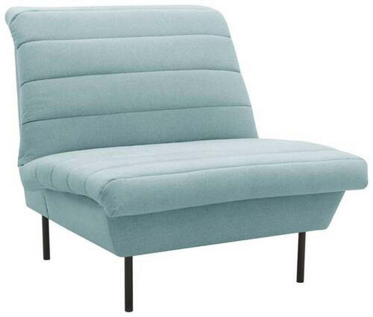 SESSEL Flachgewebe Mintgrau    - Mintgrau/Schwarz, Design, Textil/Metall (92/92/103cm) - LOOKS by W.Joop