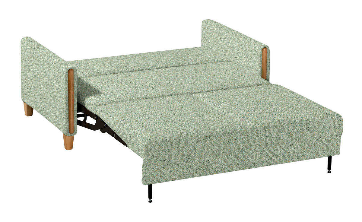 SCHLAFSOFA Webstoff Buchefarben, Hellgrün  - Buchefarben/Hellgrün, Design, Holz/Textil (174/88/104cm) - Niels Andersson