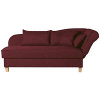 RÉCAMIERE in Flachgewebe Rot  - Buchefarben/Rot, Design, Holz/Textil (190/88/82cm) - Max Winzer