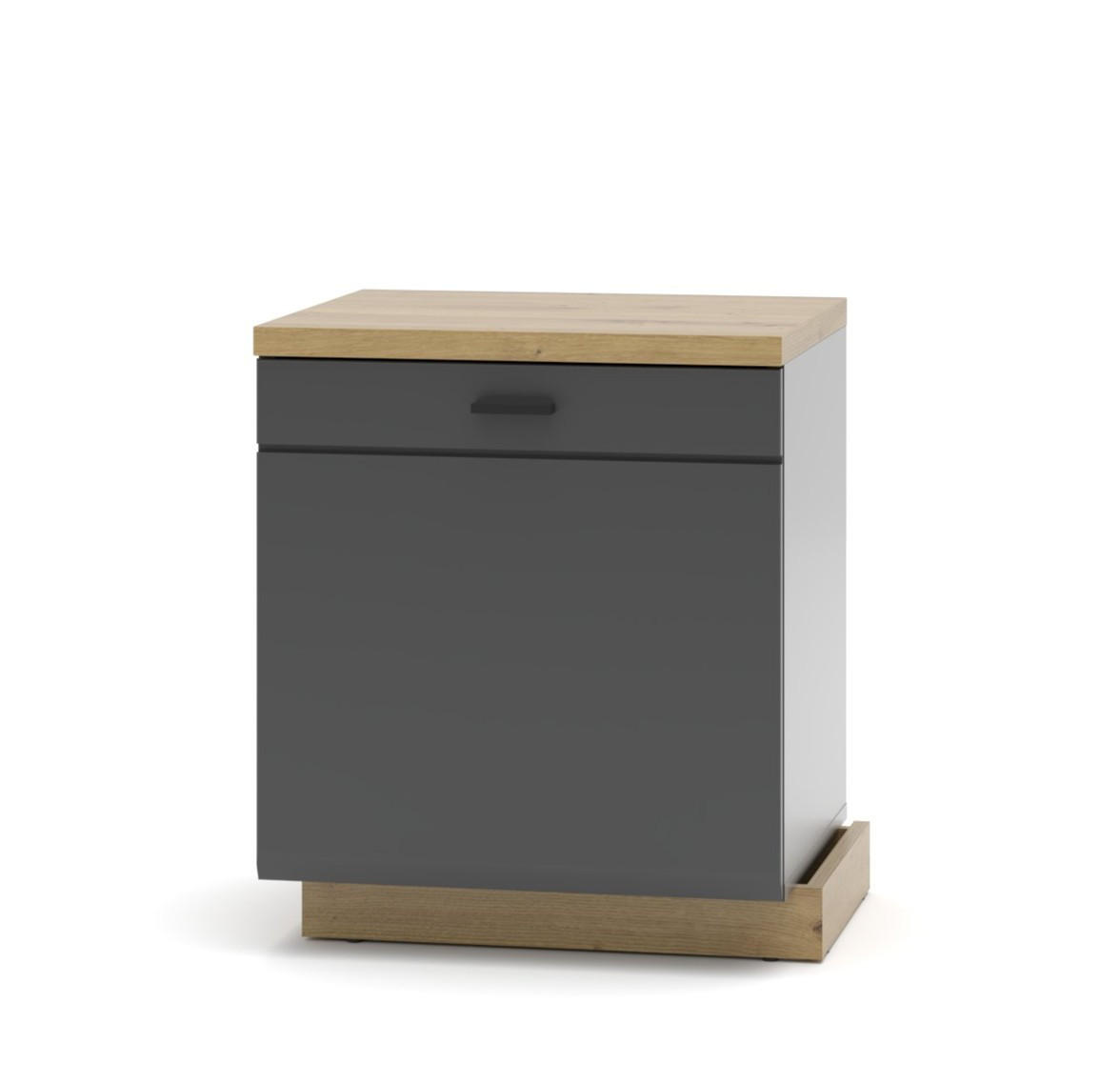 Mid.you Lowboard Graphit, Eiche Artisan 50x60x47 cm